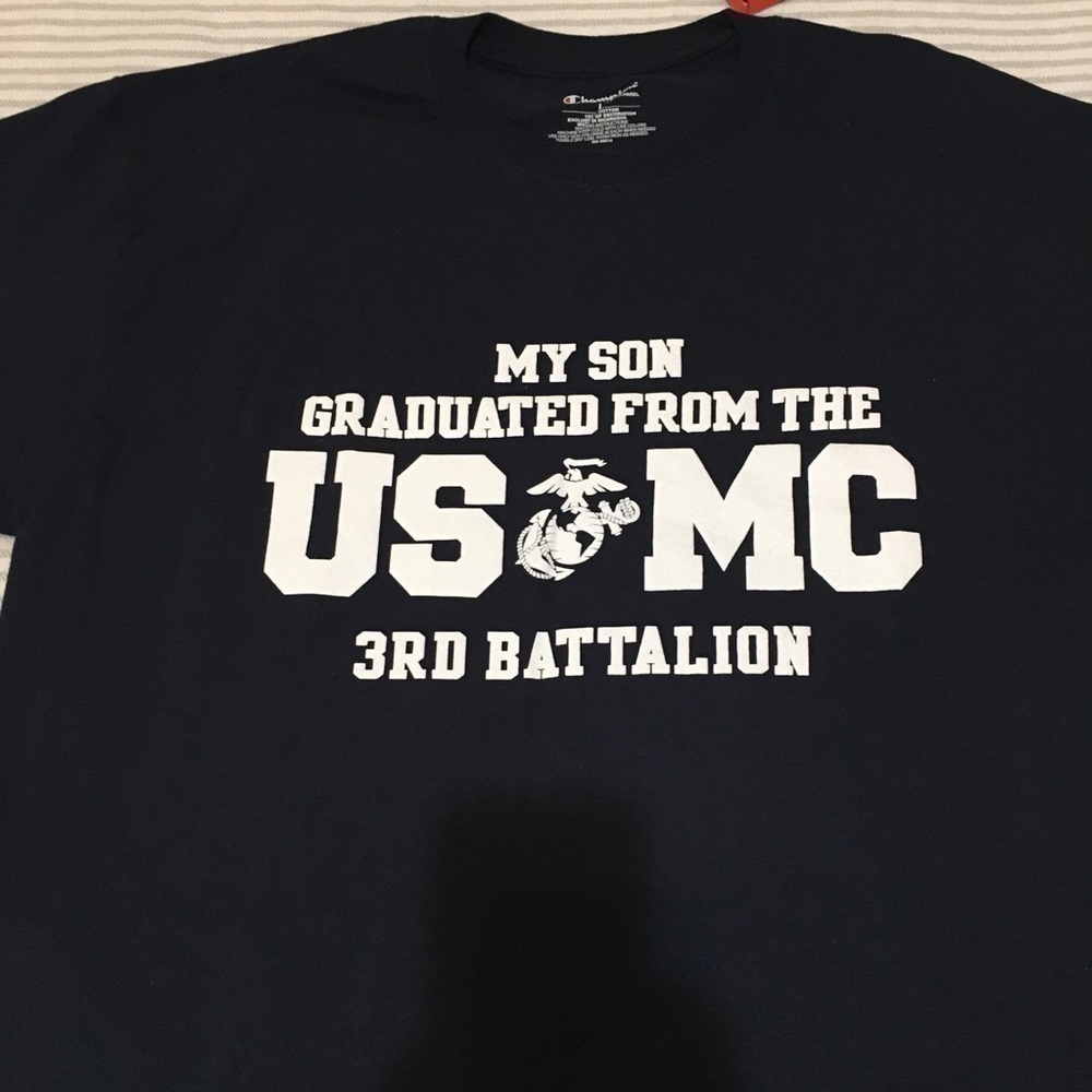 3/$28❤️Champion US Marines graduation T-shirts
